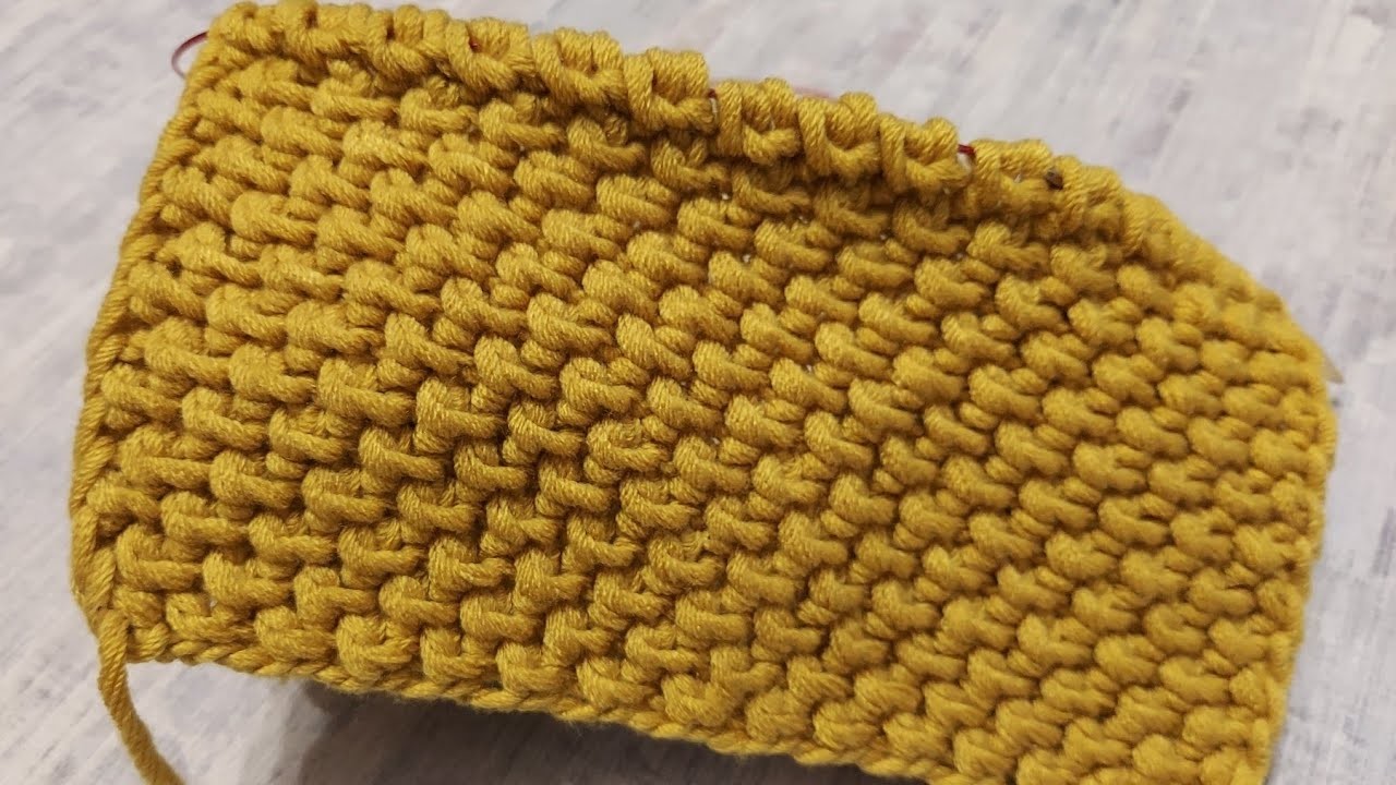 Brick Wall Dense Knitting Pattern | 2 loops 4 rows