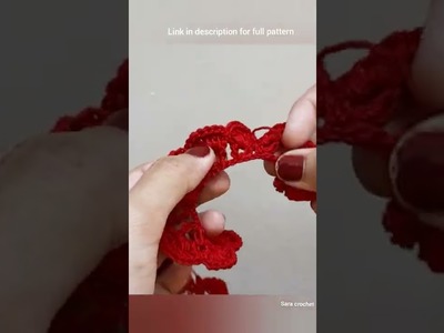 Crochet rose  flower tutorial