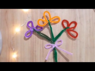 Diy Simple Easy craft for kids using Pipe Cleaner | flower making | bouquet ???? | Mother's day gift