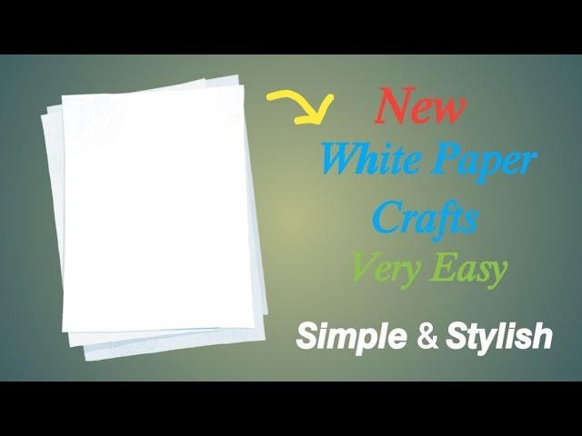 Easy & Cheap white paper craft ideas |beautiful flowers making with paper|diy paper craft |tutorial