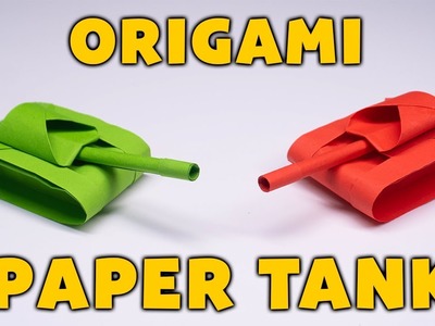 Easy Origami Paper Tank || How to make paper tank