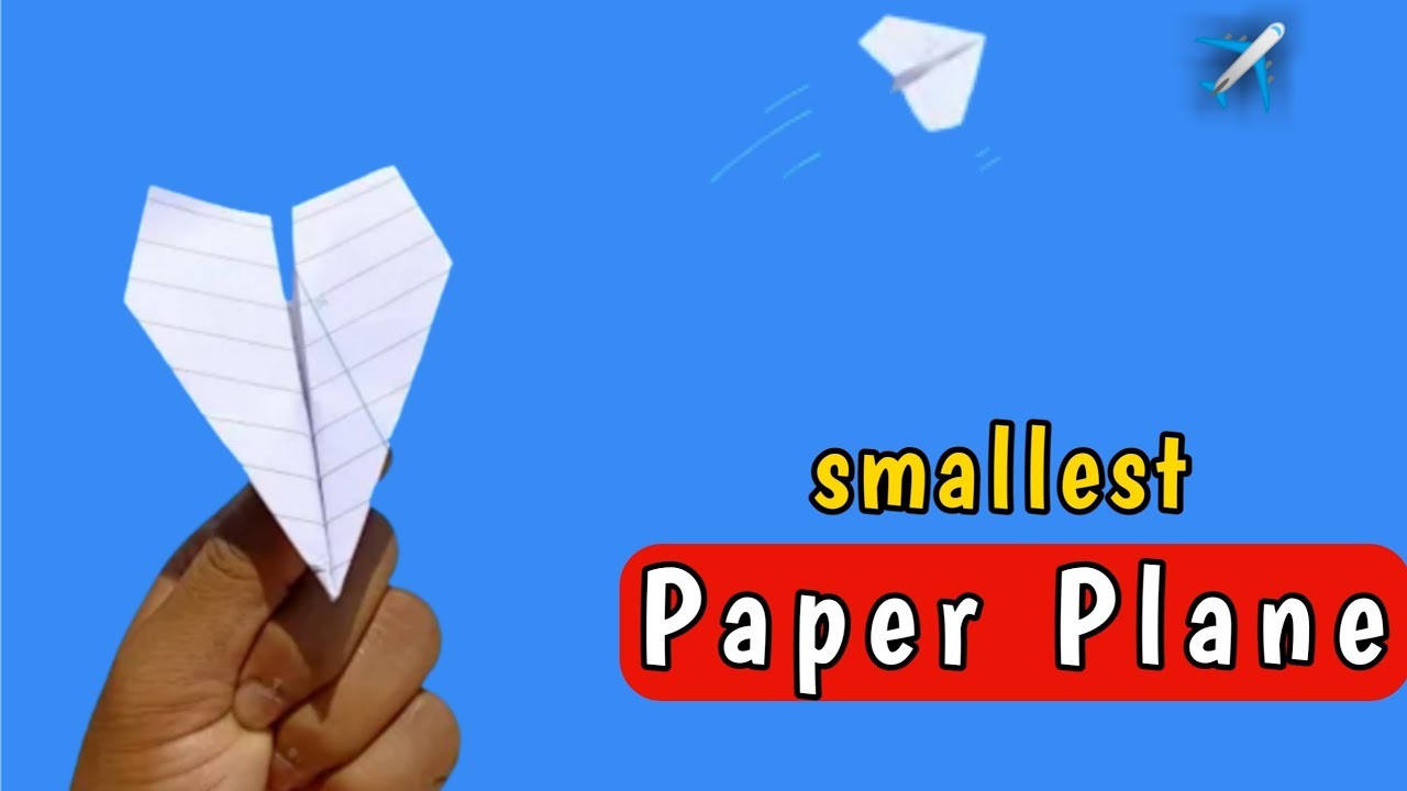 Flying smallest notebook plane, how to make small airplane, origami plane, paper craft, new plane