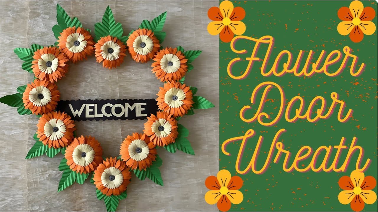How to Make a Flower Door Wreath | Craft Origami
