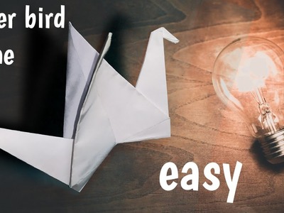 How to make an origami flapping bird - easy origami instructions