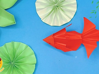 How To Make An Origami - Garden - Pond - Origami Animal - Fish