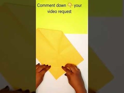 How to make origami leaf envelope | Paper envelope with out glue and scissors