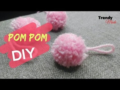 How to make Pom Pom - Easy Pom Pom making tutorial -Wool Craft