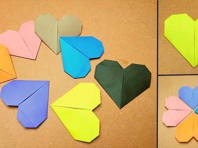 Origami Heart Tutorial Easy Step By Step | How To Make A Paper Heart | Jui Art And Craft
