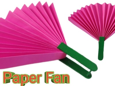 Paper fan | Paper fan making | Paper fan craft | Origami paper fan | @Suhith Arts & Crafts