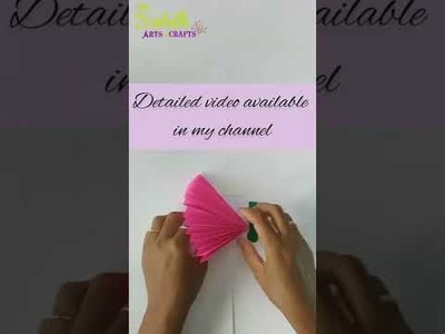 #shorts | Paper fan making | Paper fan craft | Origami paper fan | @Suhith Arts & Crafts