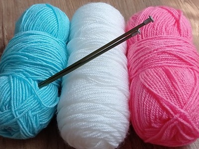 Very Beautiful Two Needle Knitting Pattern ???? Çok Güzel İki Şiş Örgü Modeli ????