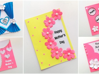 5 Beautiful Mother's Day Greeting Cards • Easy mother's day handmade card • happy mother's day card