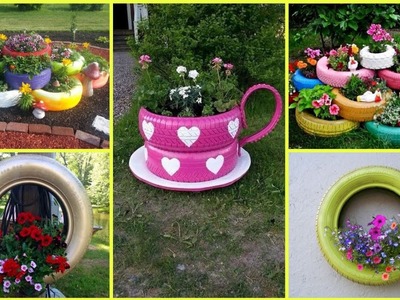 50 Ways to Upcycle Old Tires in your Garden . Useful + Decorative Ideas