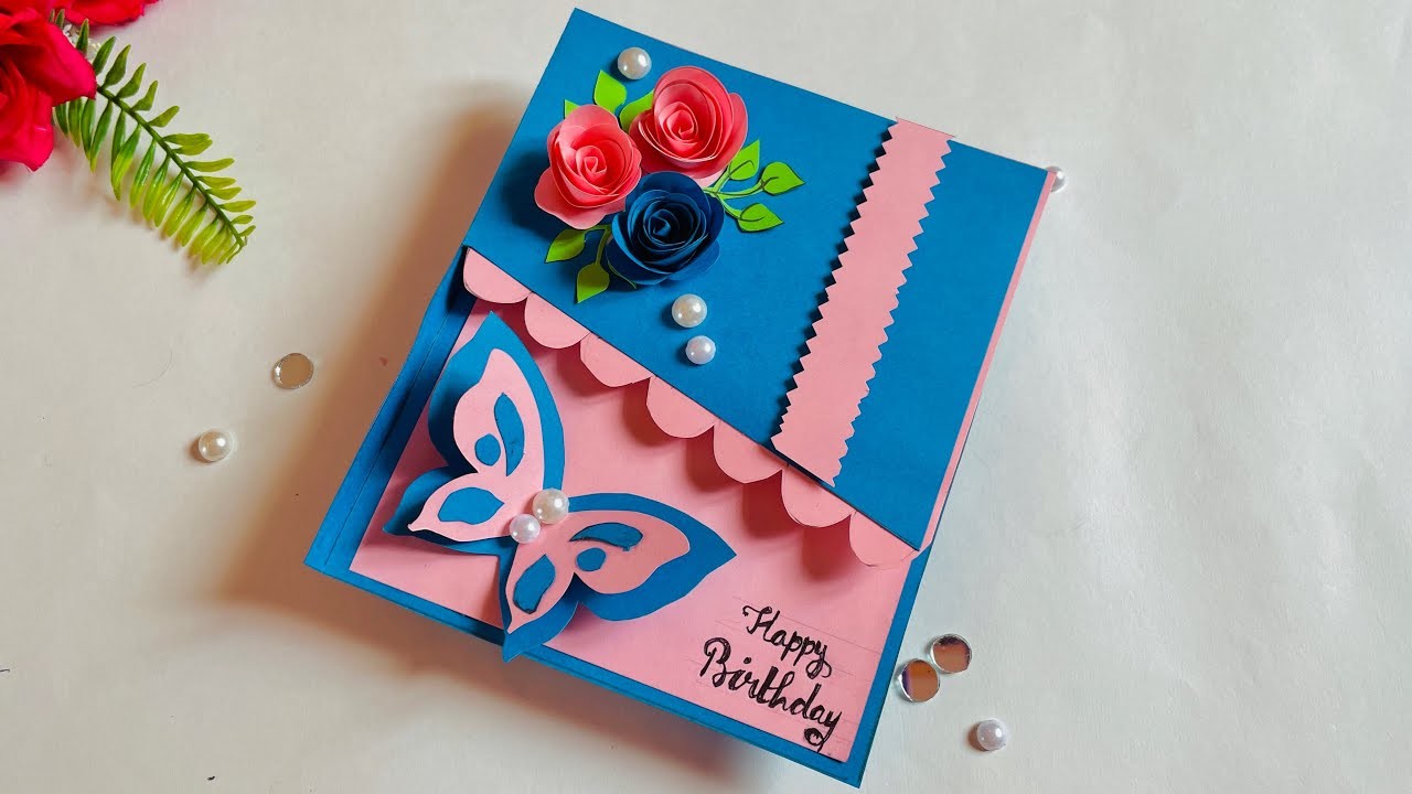 Beautiful handmade birthday card, birthday card idea for bestfriend ...
