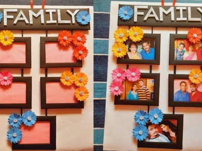 Diy Wall Hanging Photo Frame | Photo wall hanging | Beautiful home decor wall hanging | Photo Frame|