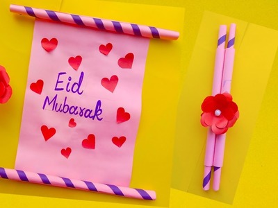 Easy EID Mubarak Card (2022) ???? for Loved ones | DIY EID Gift ideas | hania craft ideas | #EID2022