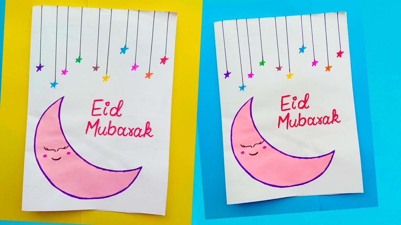 Easy EID Mubarak Card (2022) ???? | DIY EID card ideas | hania craft ideas | #EID2022 | diy eidi card