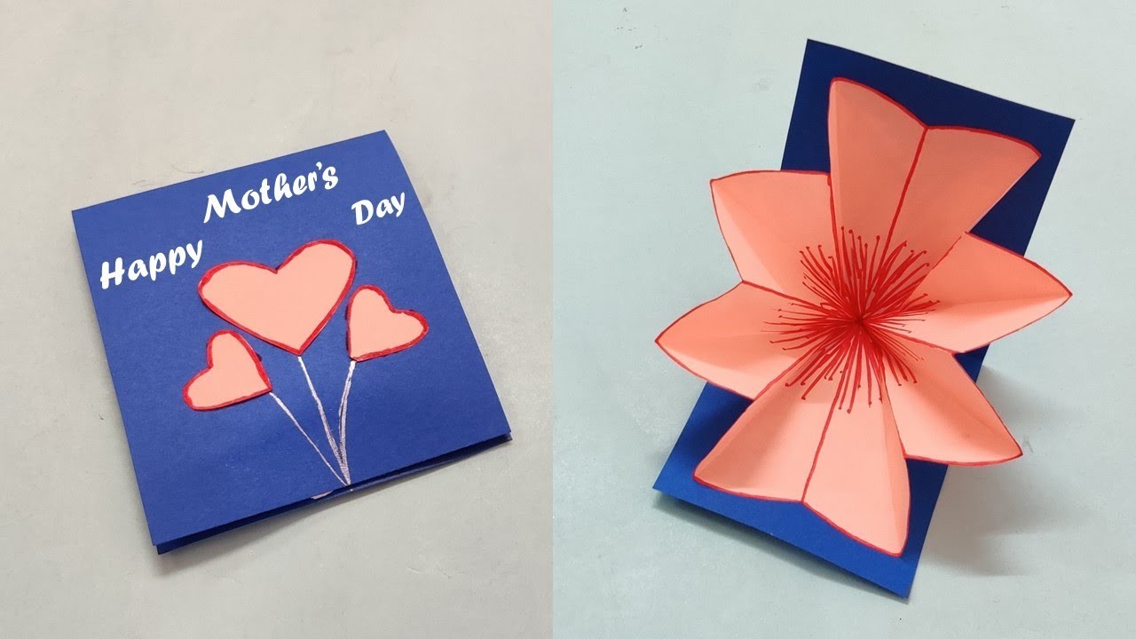 Handmade Mother's Day Card | Mother's Day Pop Up Card Making Ideas | Beautiful craft For Kids