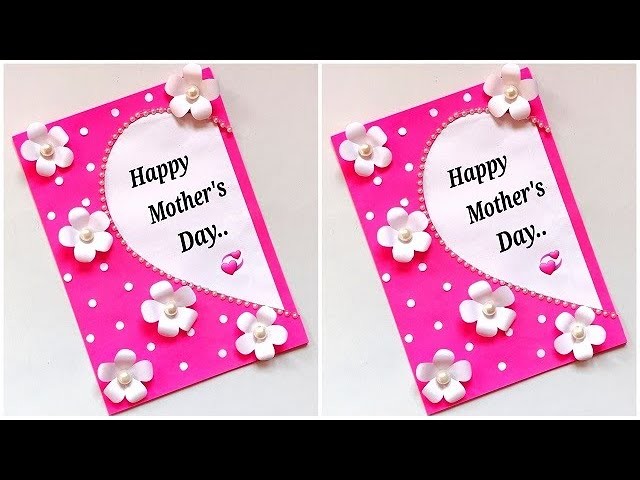 Happy Mother's day greeting card 2022. Handmade mother's day card making easy