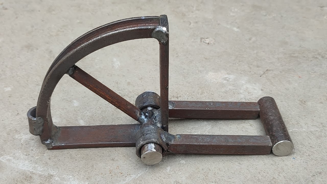 Simple And Useful Techniques For Round Bar Bending. Easy Way For Metal Bar Bending-Homemade Bender