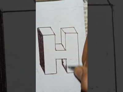 3d word writing challange ????????tell your name letter in comments#shorts #viral @tonni art and craft