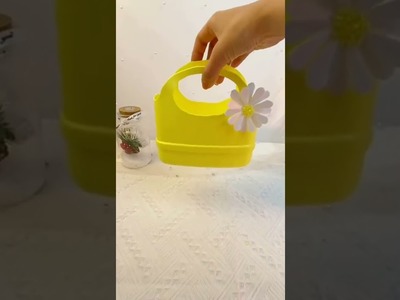 Alteration of oil bottle into bag | #diy #decorideas #best #shorts #craftvideos | MeetBader DIY