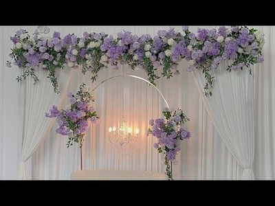 DIY - Purple Lilac Floral Backdrop