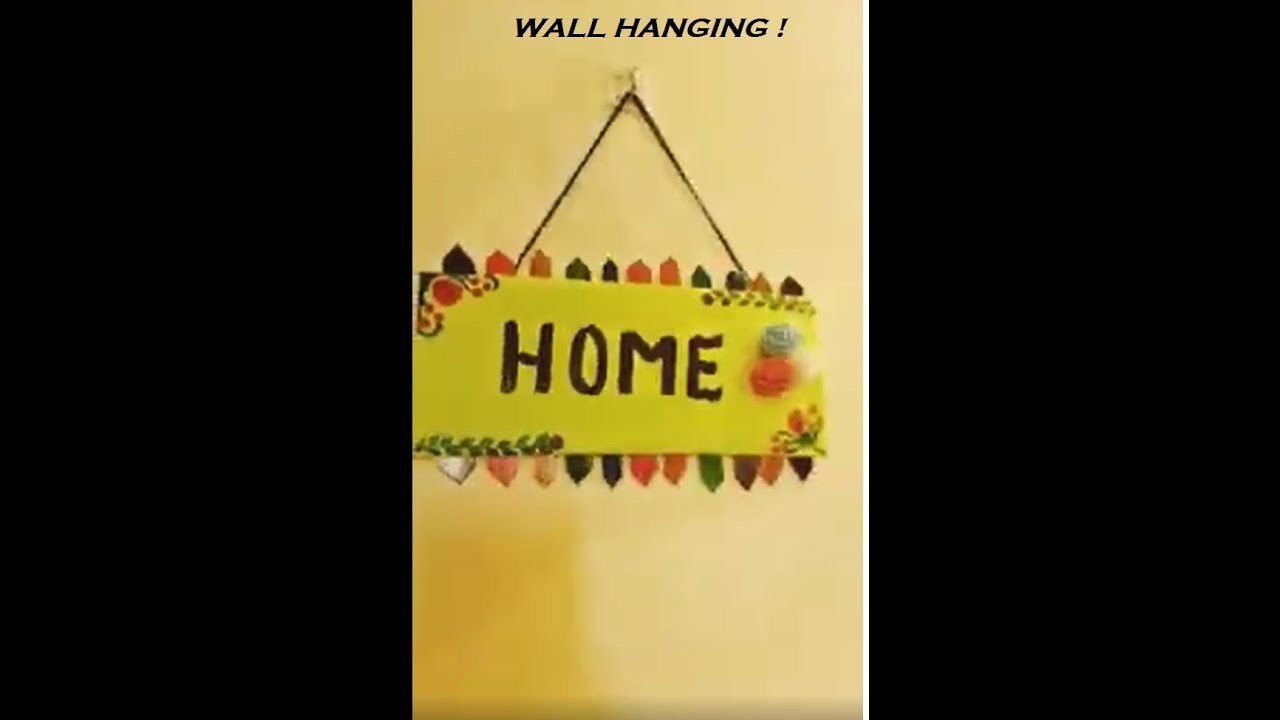 Easiest craft for wall hanging. decor. indoor.outdoor decor piece #artandcraft #artgallery #decor