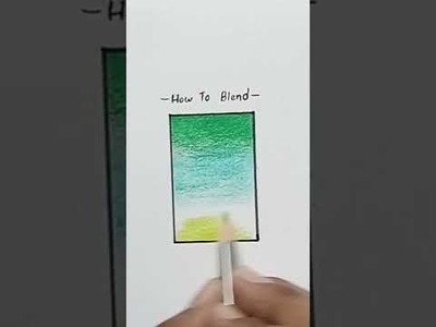 How to blend with Colour pencil #shorts #art #trending #fyp #shortsfeed #viral