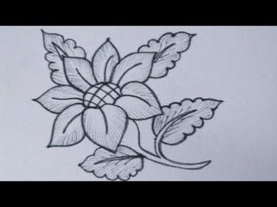 Super easy hand embroidery flower - Easy flower embroidery - Embroidery flowers for beginners