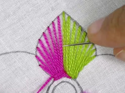 Very Latest Flower Hand Embroidery Tutorial For Beginner, Lovely Flower Embroidery  Design
