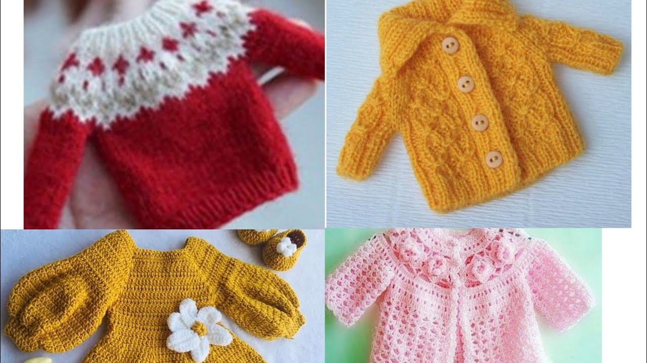 Beautiful knitwear & crochet clothes for kids |Baby sweaters, cardigans & dress|