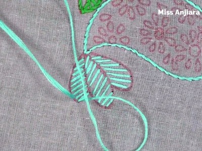 Cute nature hand embroidery with simple and easy stitches