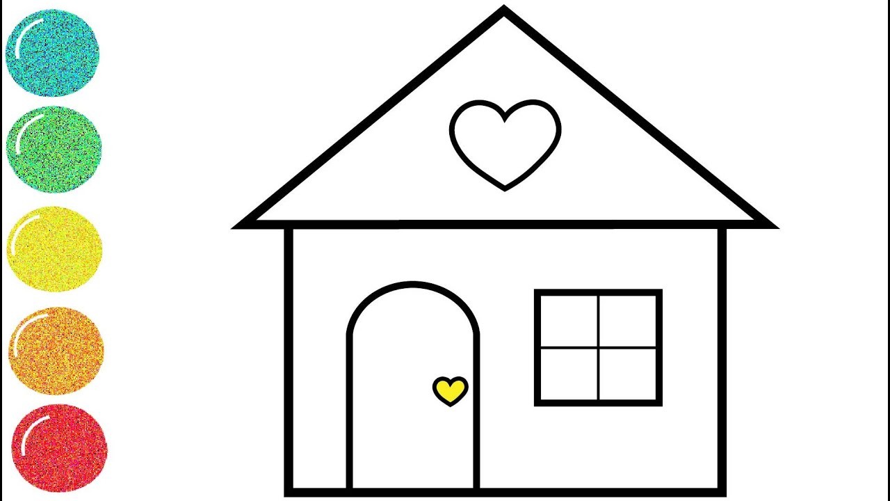 Draw a Sweet House | Easy House Drawing for Children | Come Disegnare e Colorare una Casa