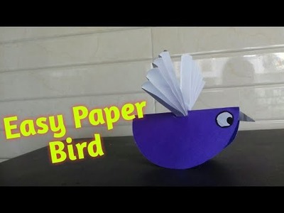 Easy Paper Bird Craft For Kids #papercraftsforkids