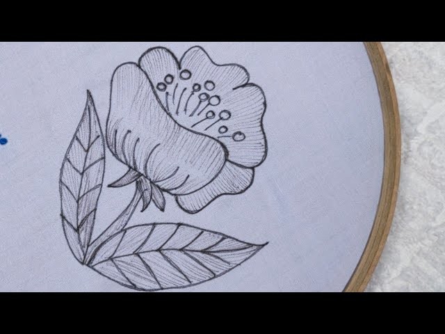 Hand embroidery - Easy & beautiful flower embroidery - Flower embroidery stitches