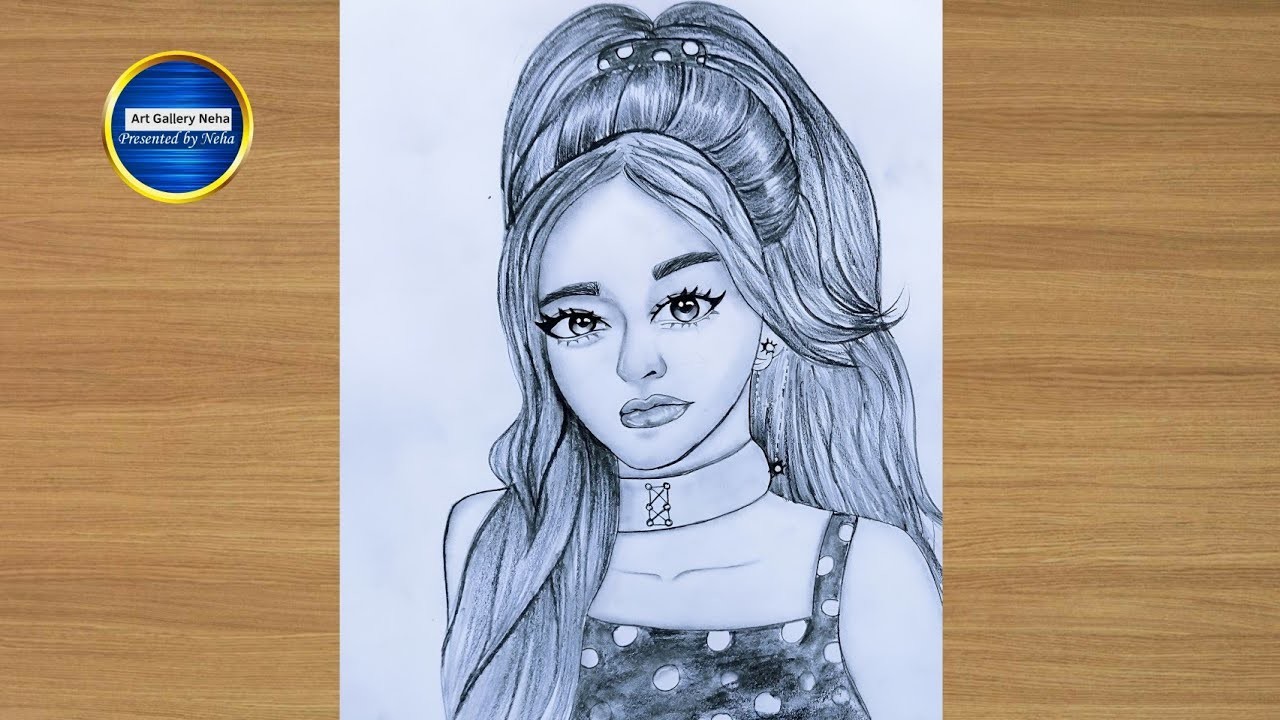 How to draw a girl mood off || Easy pencil sketch drawing|| A Cute girl face drawing || Step bystep