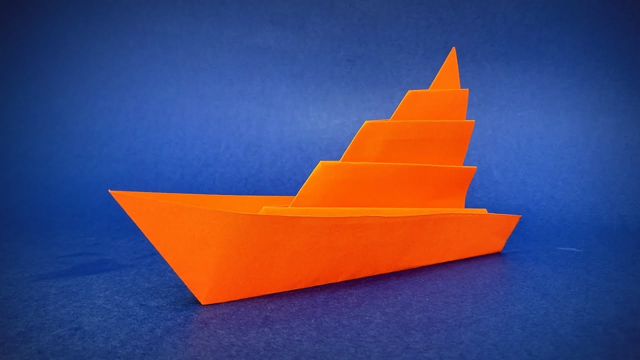 How to Make a Paper Boat Liner | Origami Boat | Origami Сutter Launch | Easy Origami ART
