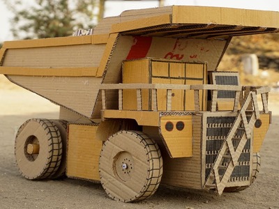 Learn How To Make RC Haul Truck From Cardboard | DIY Channel