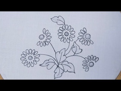 Simple and easy hand embroidery design - Amazing flower embroidery - Hand Embroidery For Beginners