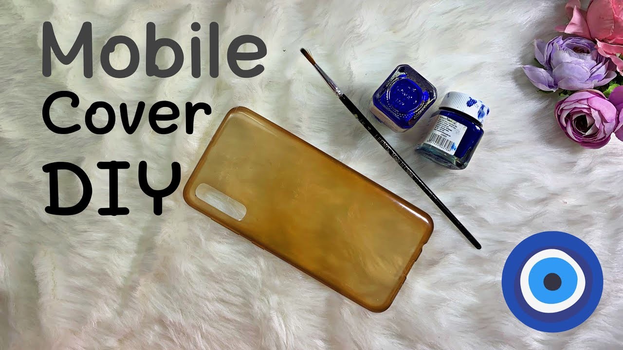 ???? Stylish mobile cover DIY idea. simple and quick mobile cover painting idea