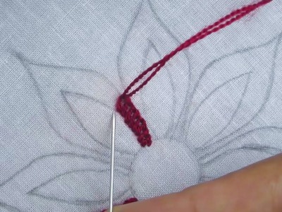 Super Easy & Colorful Flower Hand Embroidery Tutorial with Buttonhole Stitch, Elegant Flower Stitch