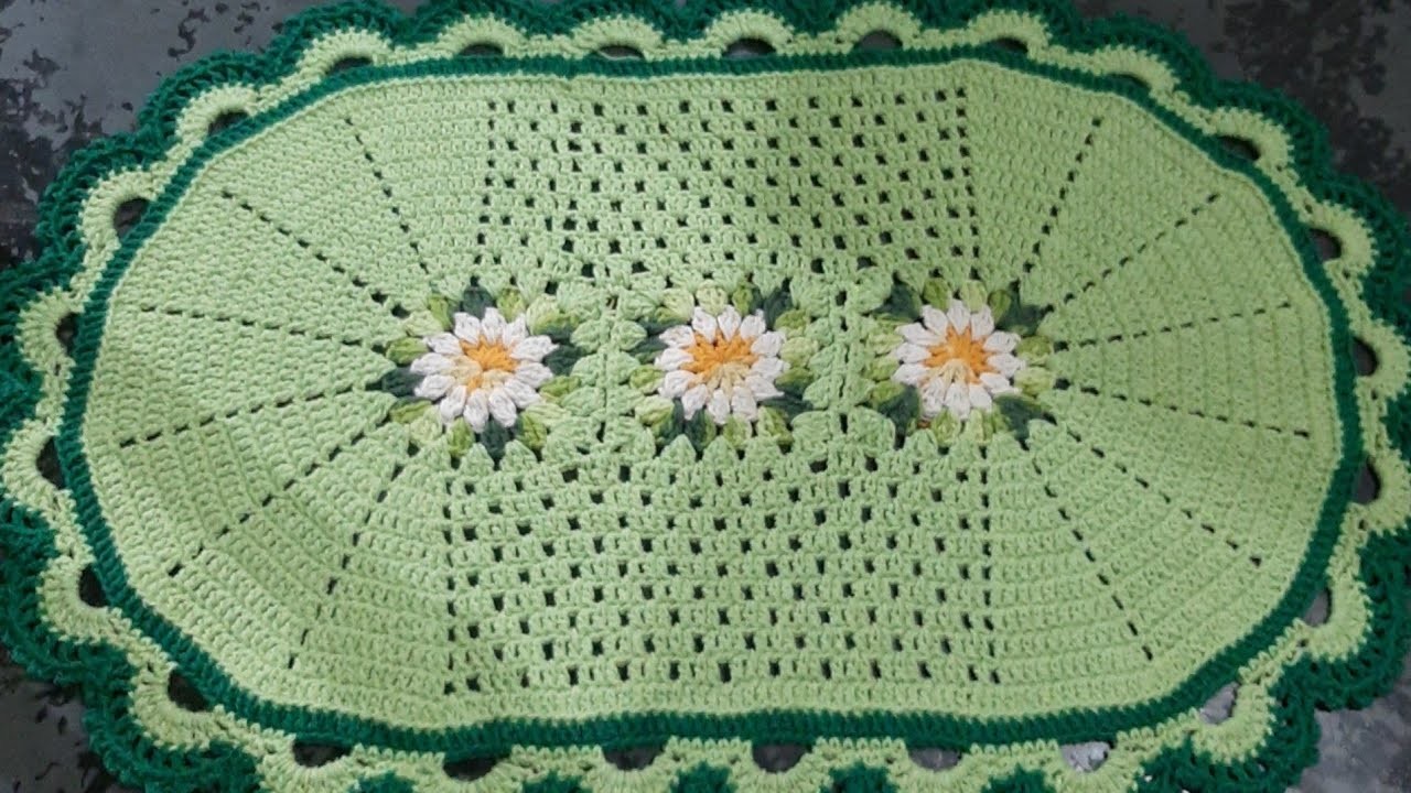 Vlog tapete flor do campo modificado   #desafiolufrancisco   @Cristina Zacarias crochê