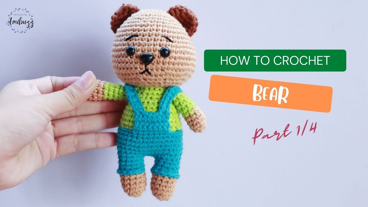 #066 | BEAR (1.4) | HOW TO CROCHET | AMIGURUMI TUTORIAL