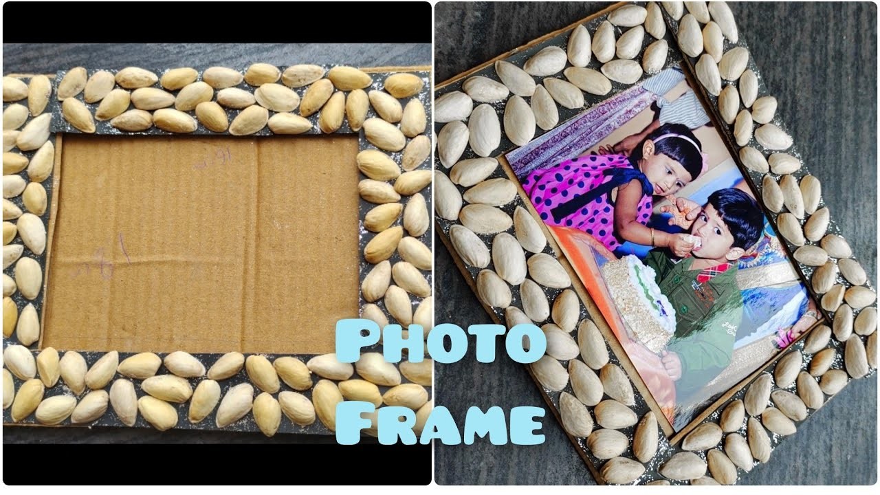 DIY Craft with Pista Shells(Photo Frame)????#Siri ????#