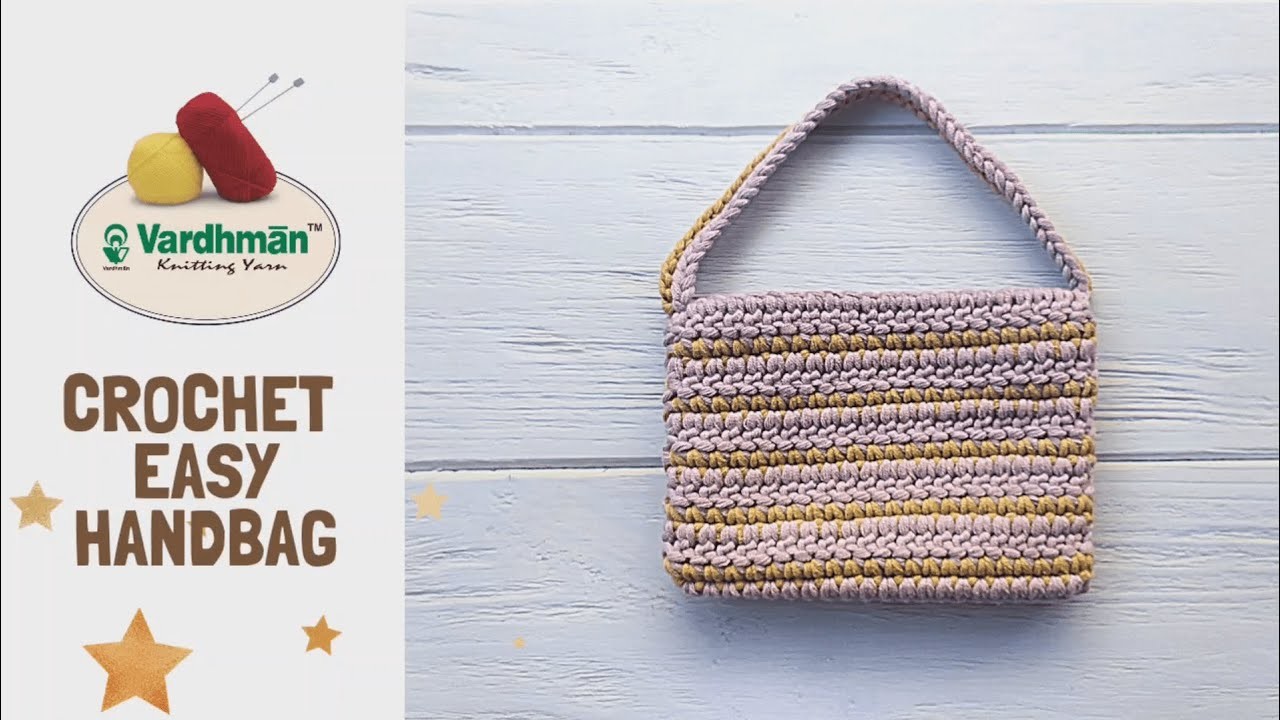 How to Crochet Hand Bag | Vardhman Knitworld | Cotton Plus Yarn