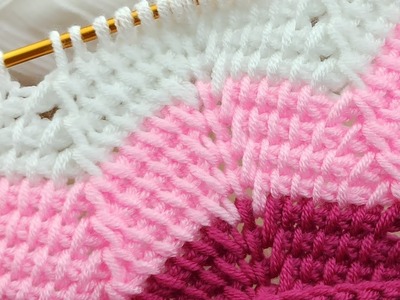 Perfect????????????~Trend~ *Super easy tunisian* knitting pattern online tutorial for new learners