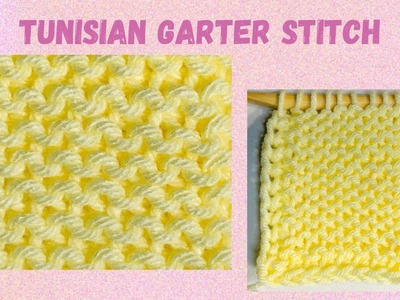 Super easy Tunisian garter stitch