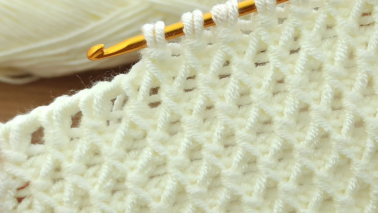 Wonderful????????~Trend~ *Tasarım* *Super easy tunisian* knitting pattern online tutorial for new learners