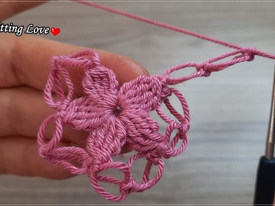 WONDERFUL Very Beautiful Flower Crochet Pattern knitting Online Tutorial for beginners Tığ işi Örgü